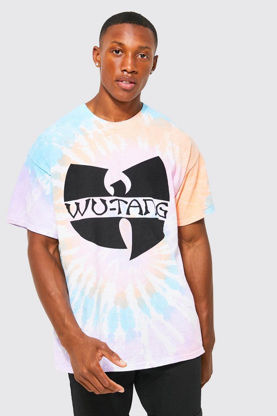 Pink rosa Oversized Wu-tang Tie Dye T-shirt image number 1