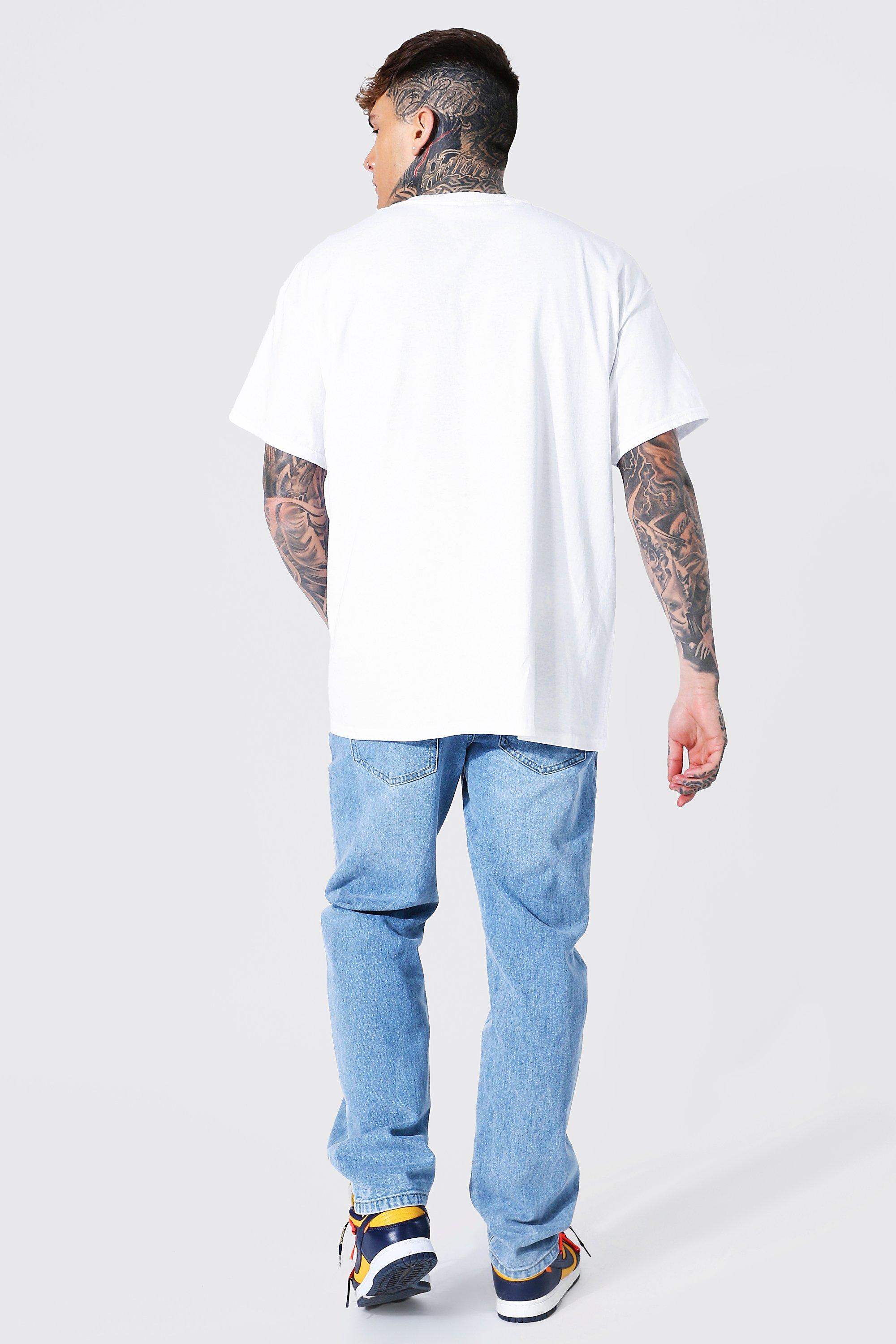 Oversized Nirvana Face License T-shirt | boohoo CA