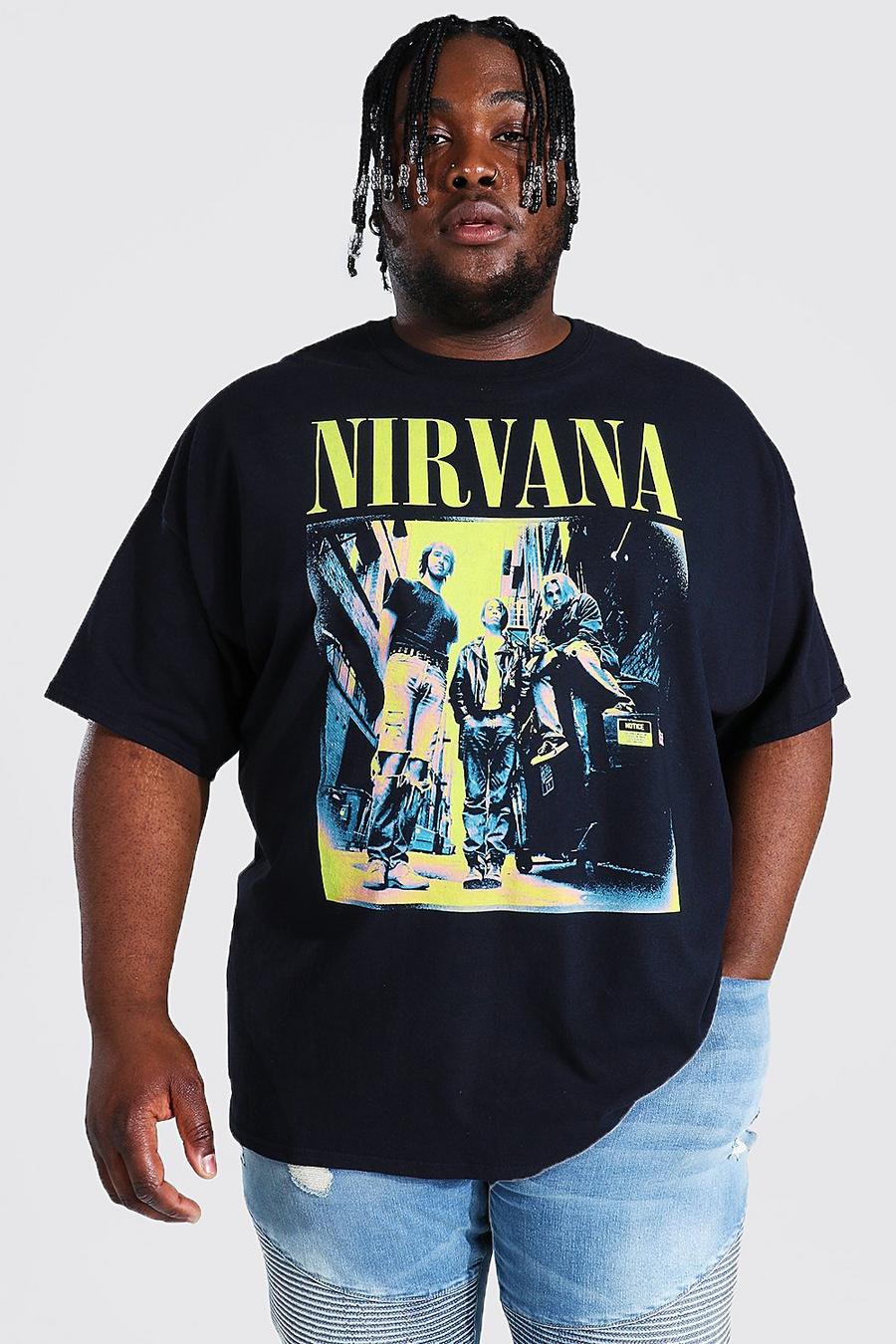 Black Plus Size Nirvana Cover License T-shirt image number 1