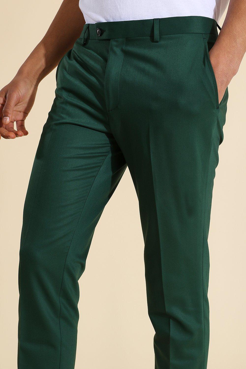 green dress pants