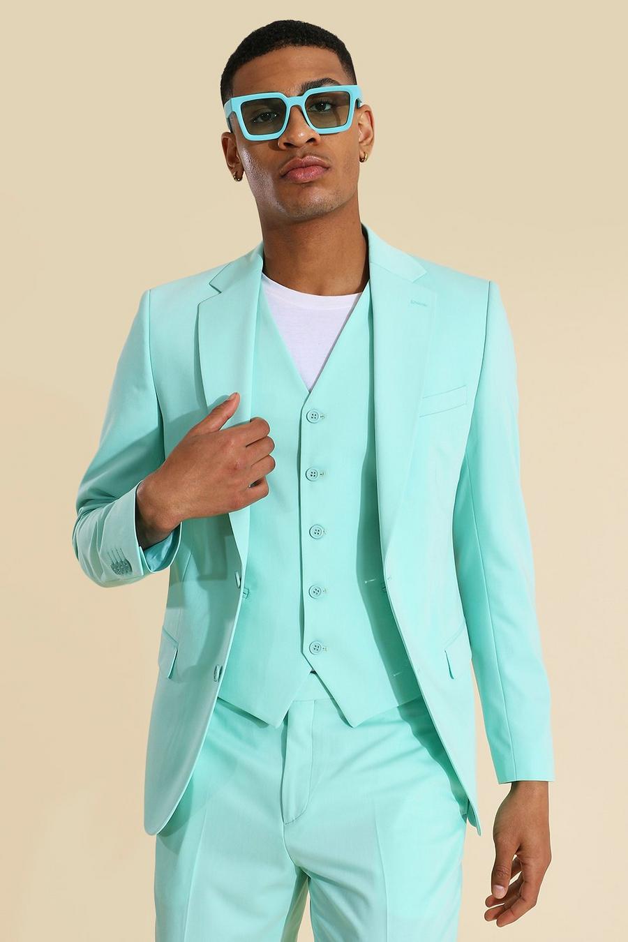 Mint Skinny Single Breasted Suit Jacket image number 1