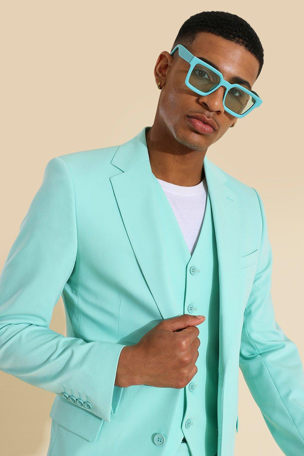 Skinny Mint 3 Piece Suit