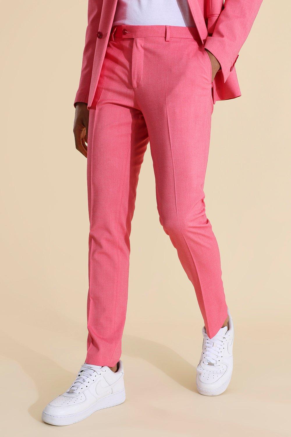 Pink hotsell skinny suit