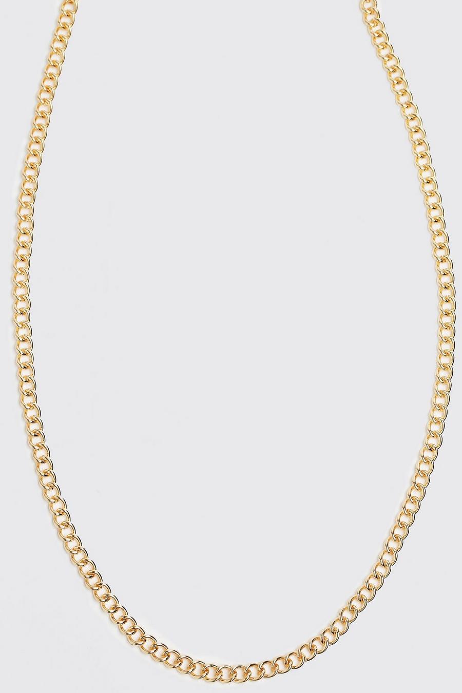 Gold Chain Necklace With T Bar And Toggle Detail image number 1