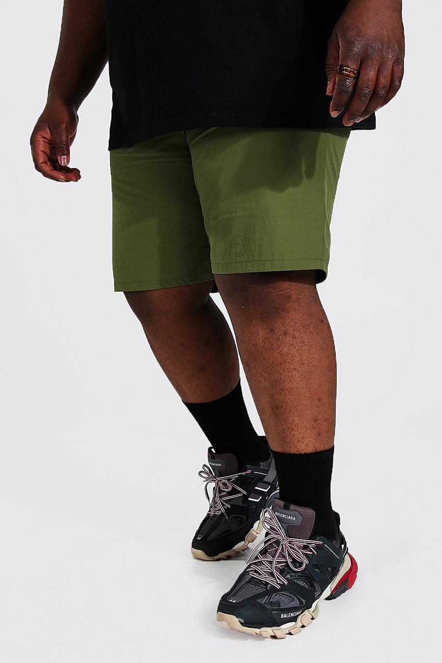 Khaki Plus - MAN Shorts med struktur och dragsko image number 1
