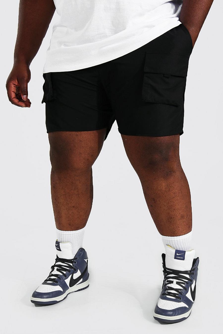 Pantalones cortos con bolsillos de conchas Official Man Plus, Negro image number 1