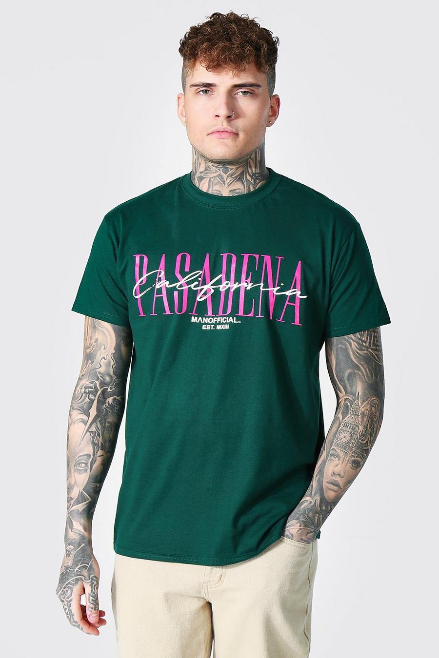 Bottle green Pasadena T-shirt image number 1