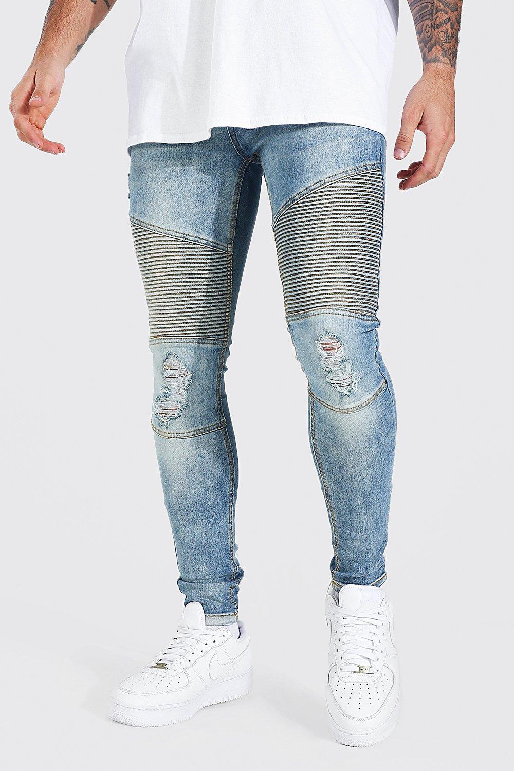 boohoo mens biker jeans