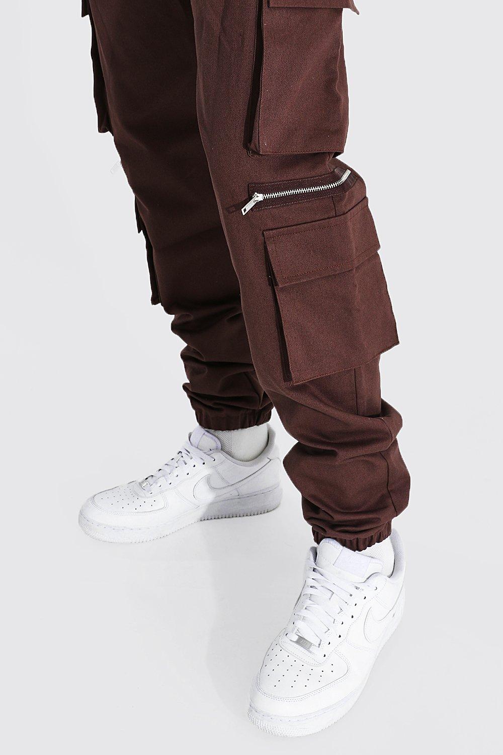 Tall Man Twill Multi Pocket Zip Cargo Jogger