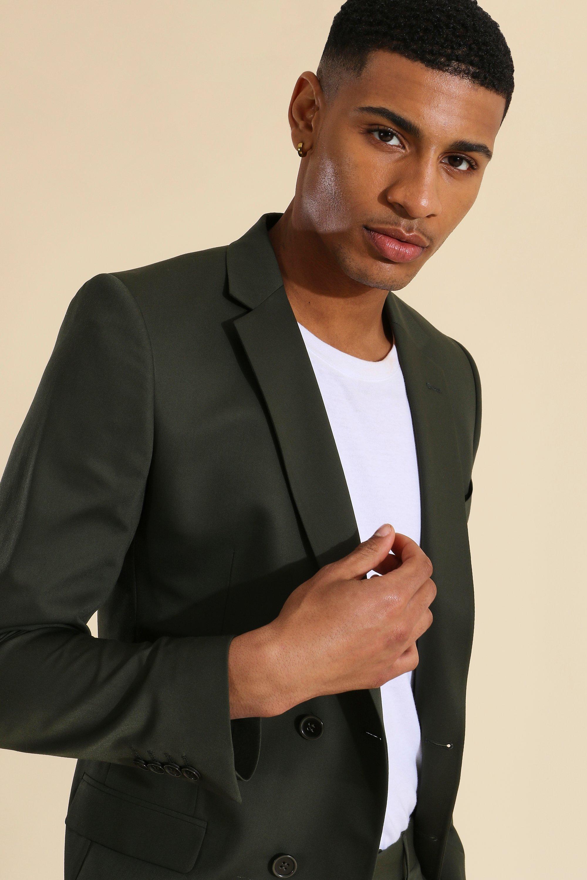 Mens khaki suit clearance jacket