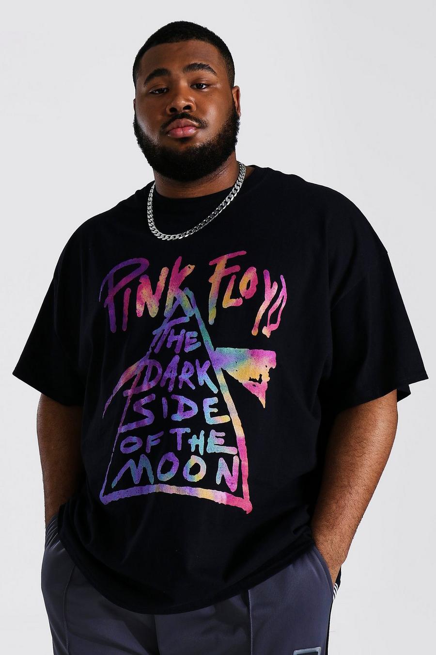 Camiseta oversize con estampado de Pink Floyd, Negro