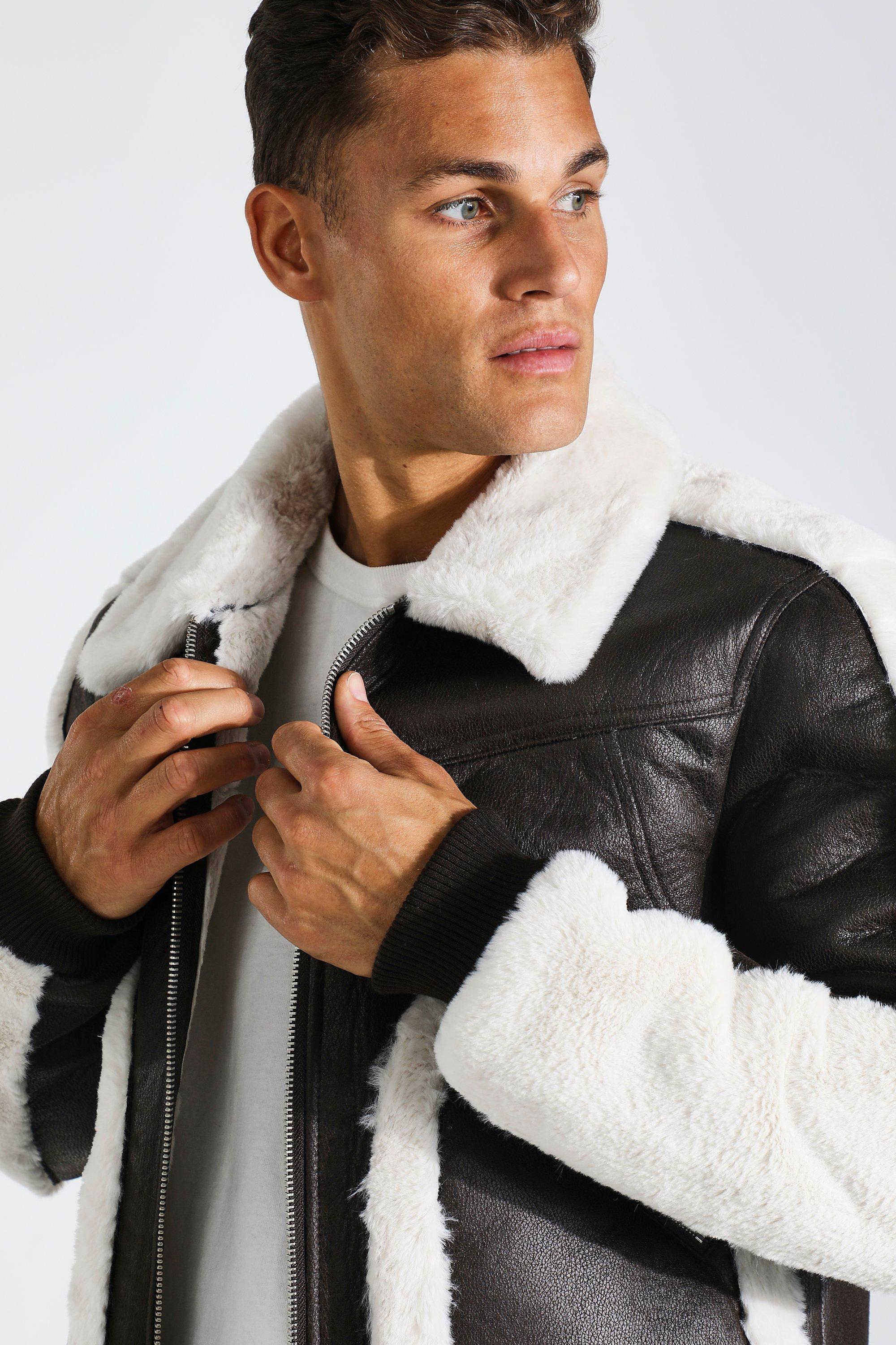 Boohoo shearling jacket hotsell