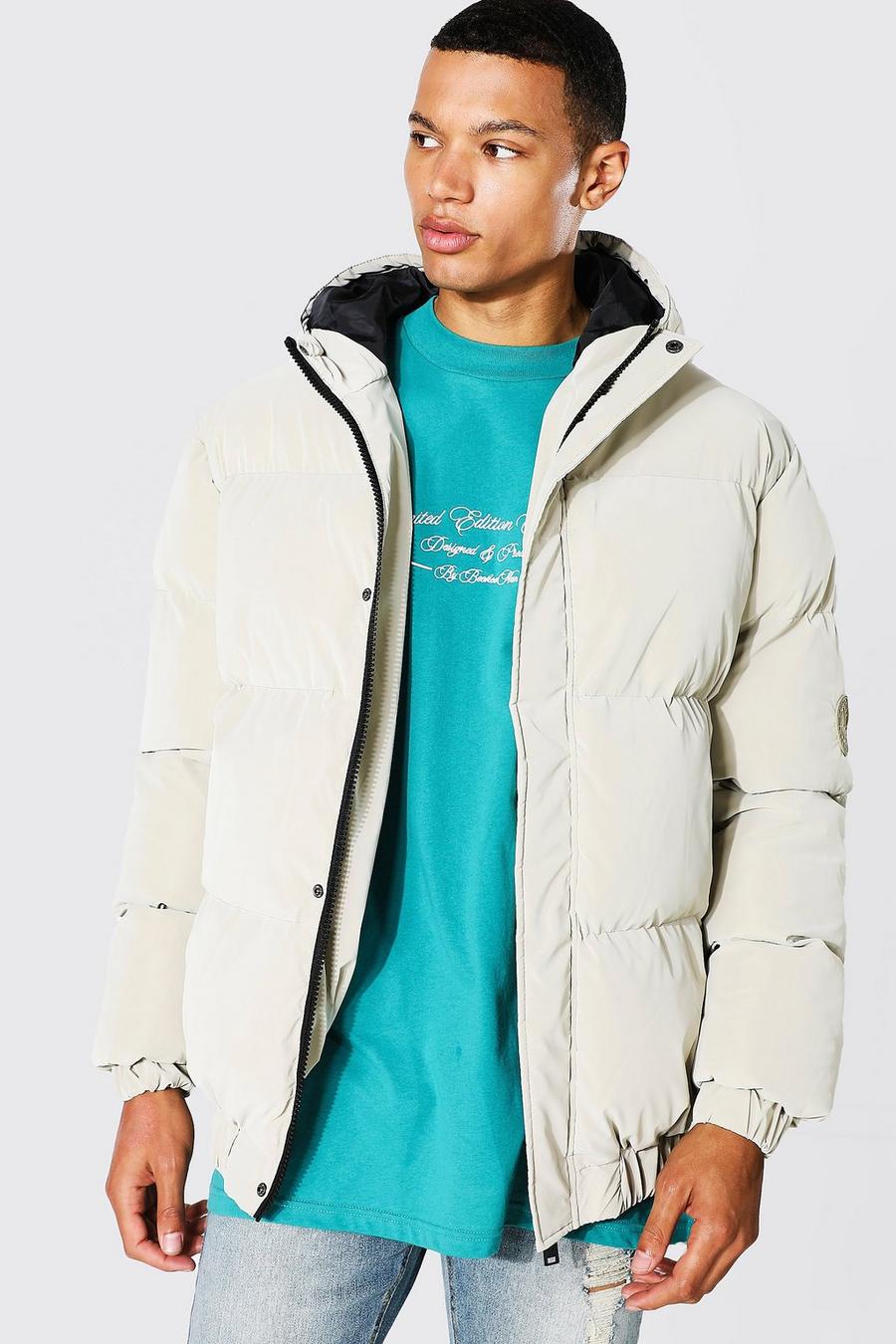 Stone Tall Soft Sheen Puffer Jacket image number 1
