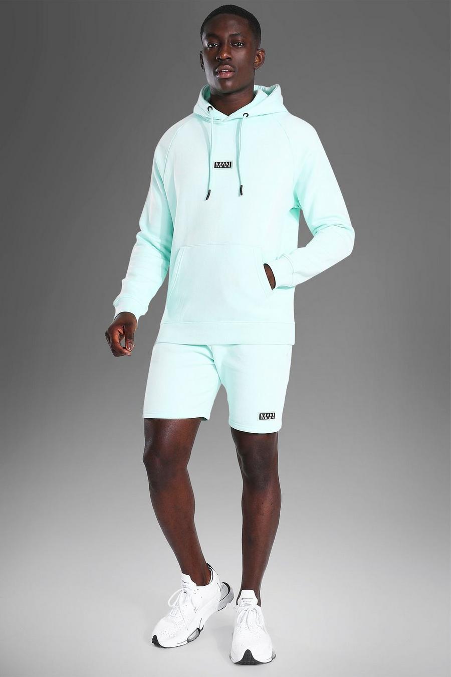 Mint MAN Active Hoodie och shorts image number 1