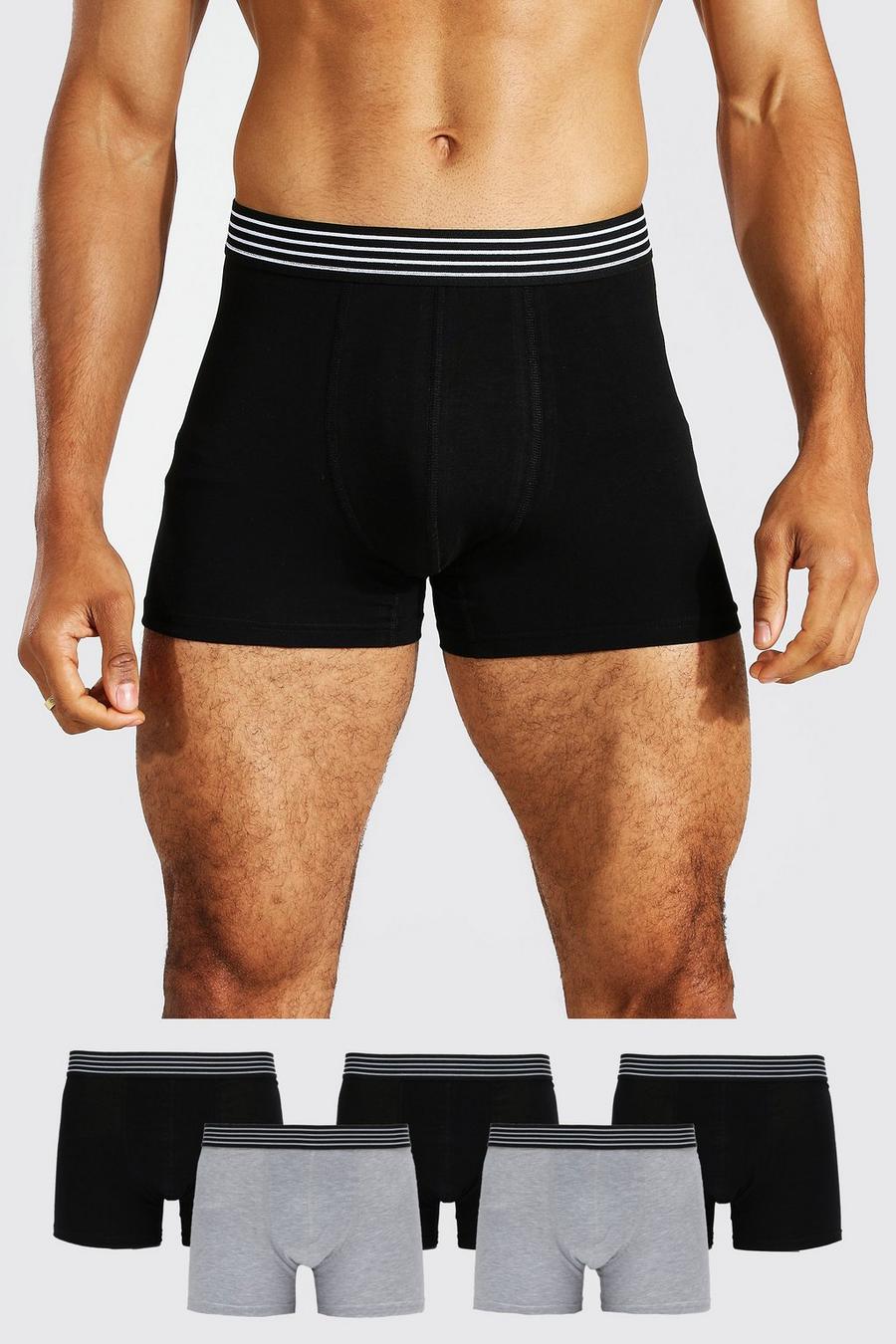 Multi 5 Pack Sports Rib Classic Trunks image number 1