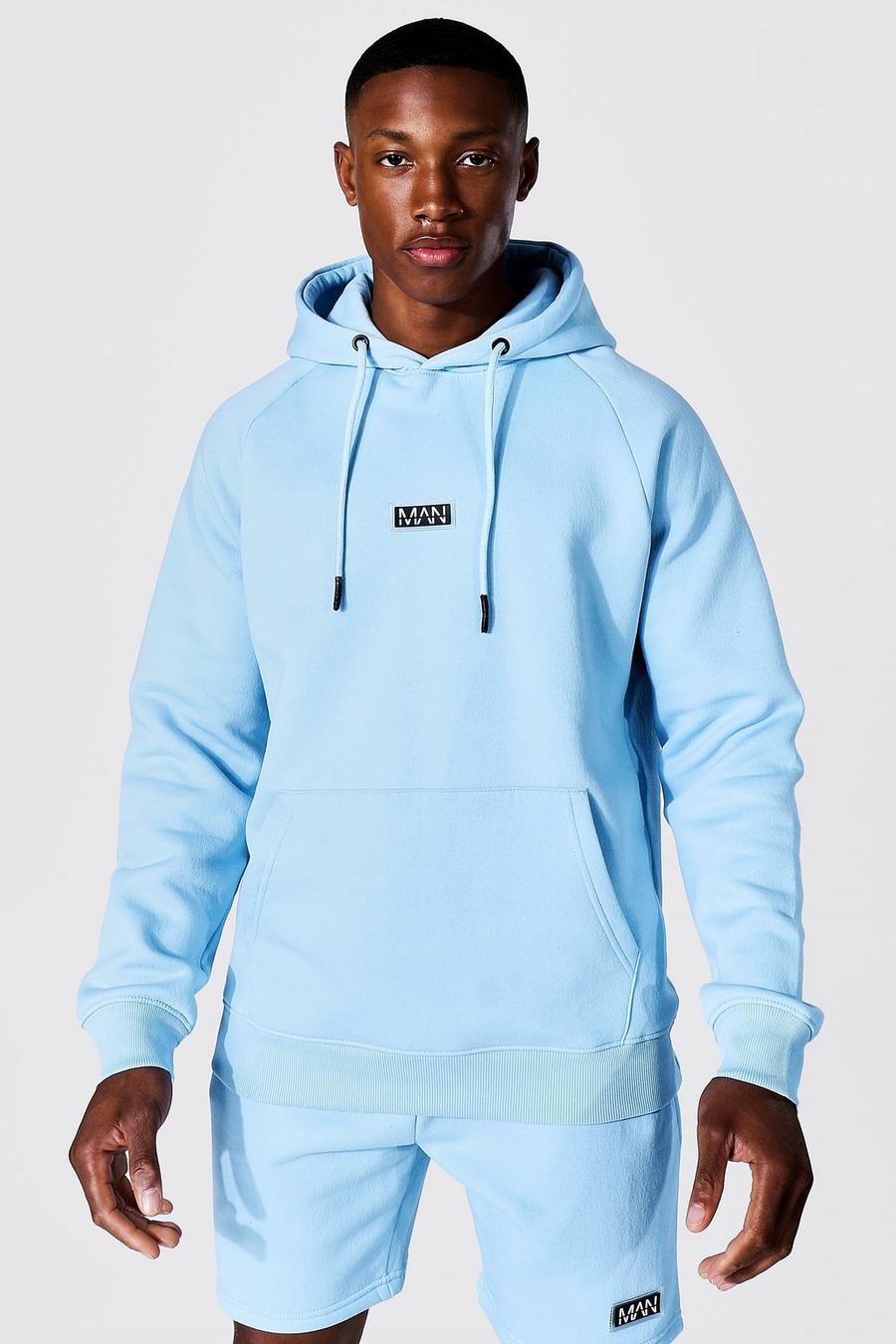 Blue Man Active Training Over The Head Hoodie image number 1