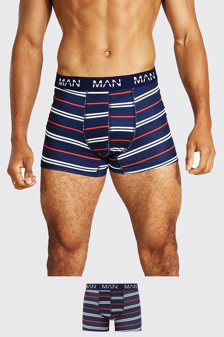 Navy Man Dash Striped Classic Trunk image number 1
