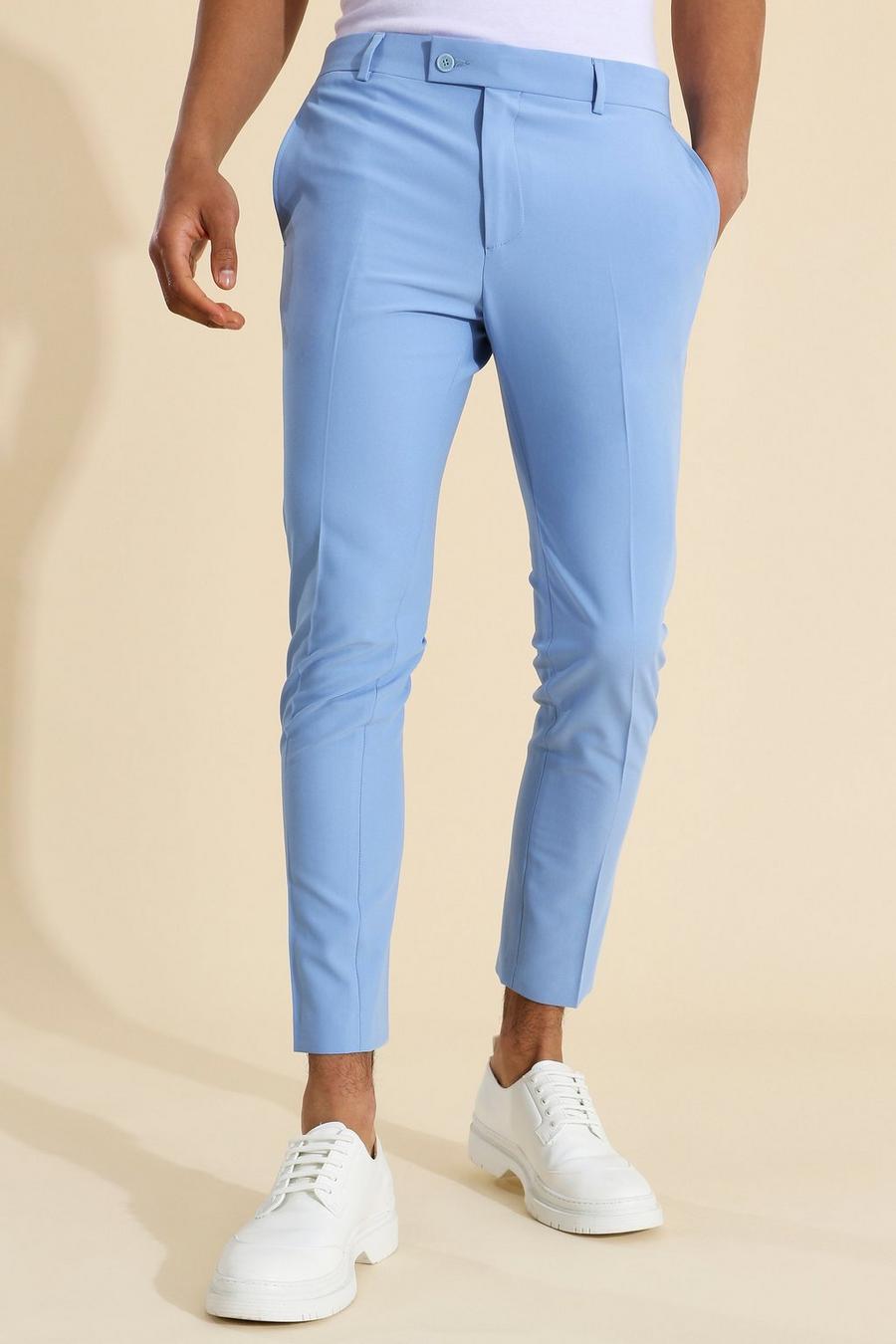 Super Skinny Blue Suit Trousers image number 1