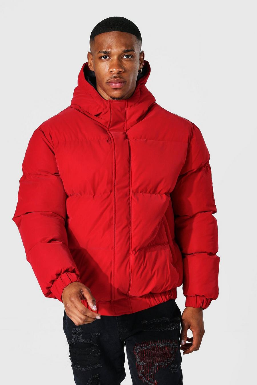 Burgundy red Soft Sheen Puffer image number 1