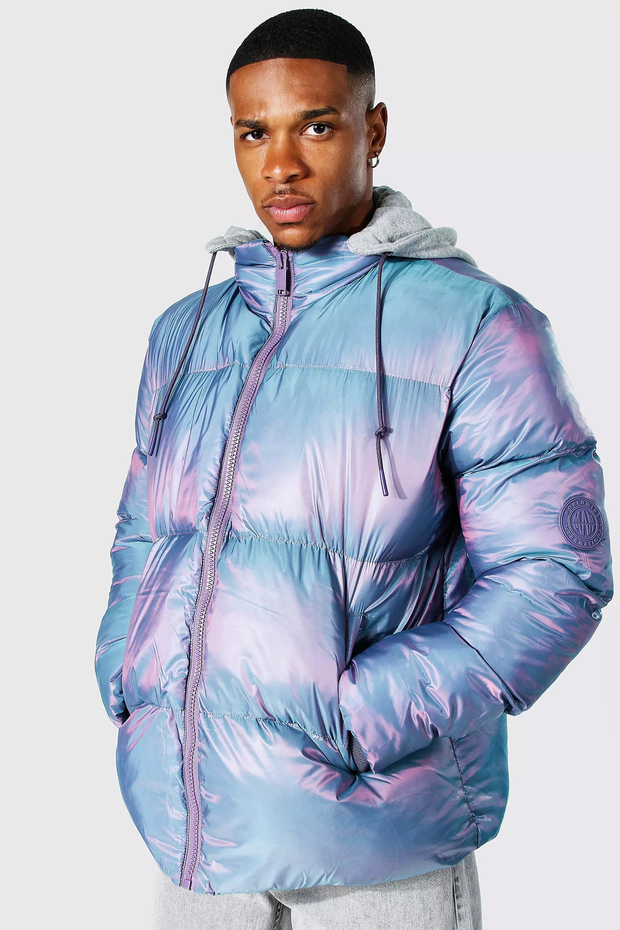 Two tone store puffer jacket