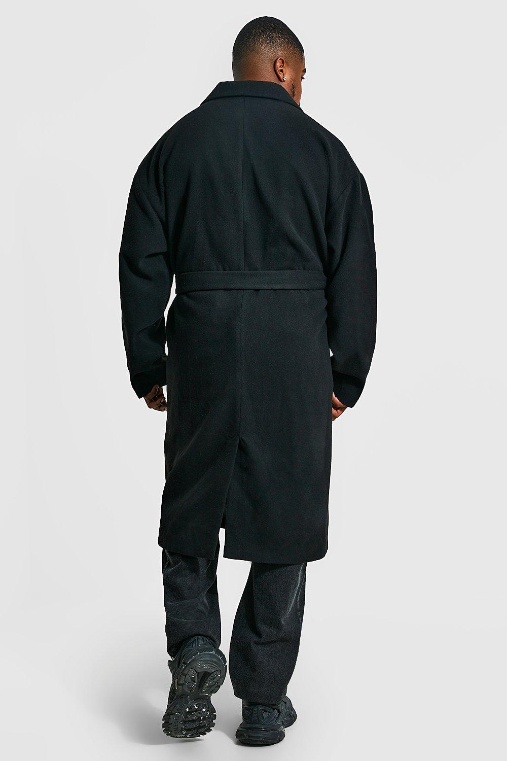 Plus Utility 3d Pocket Overcoat With Belt boohoo