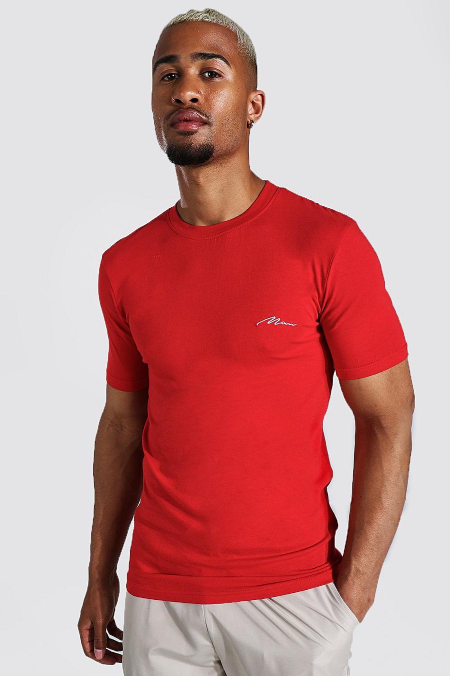 Red Man Signature Muscle Fit Crew Neck T-shirt image number 1
