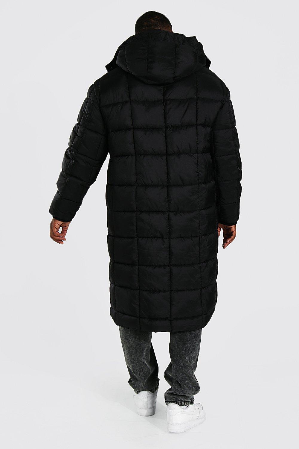 longline puffer coat men