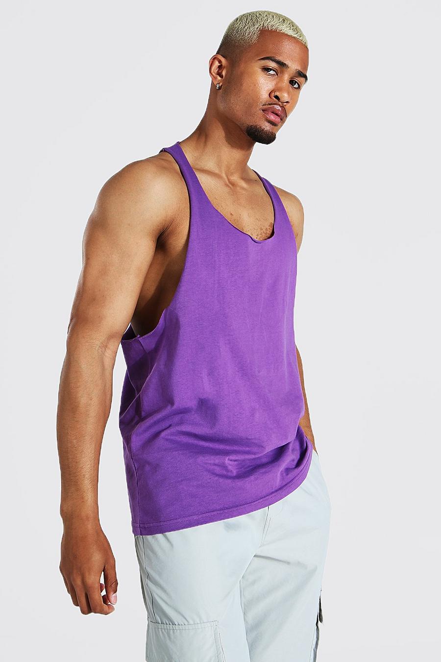 Purple Extreme Racer Back Tank Top image number 1