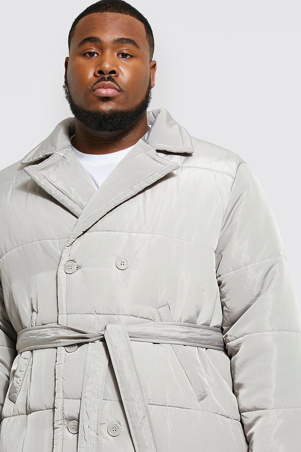 Padded trench coat on sale mens