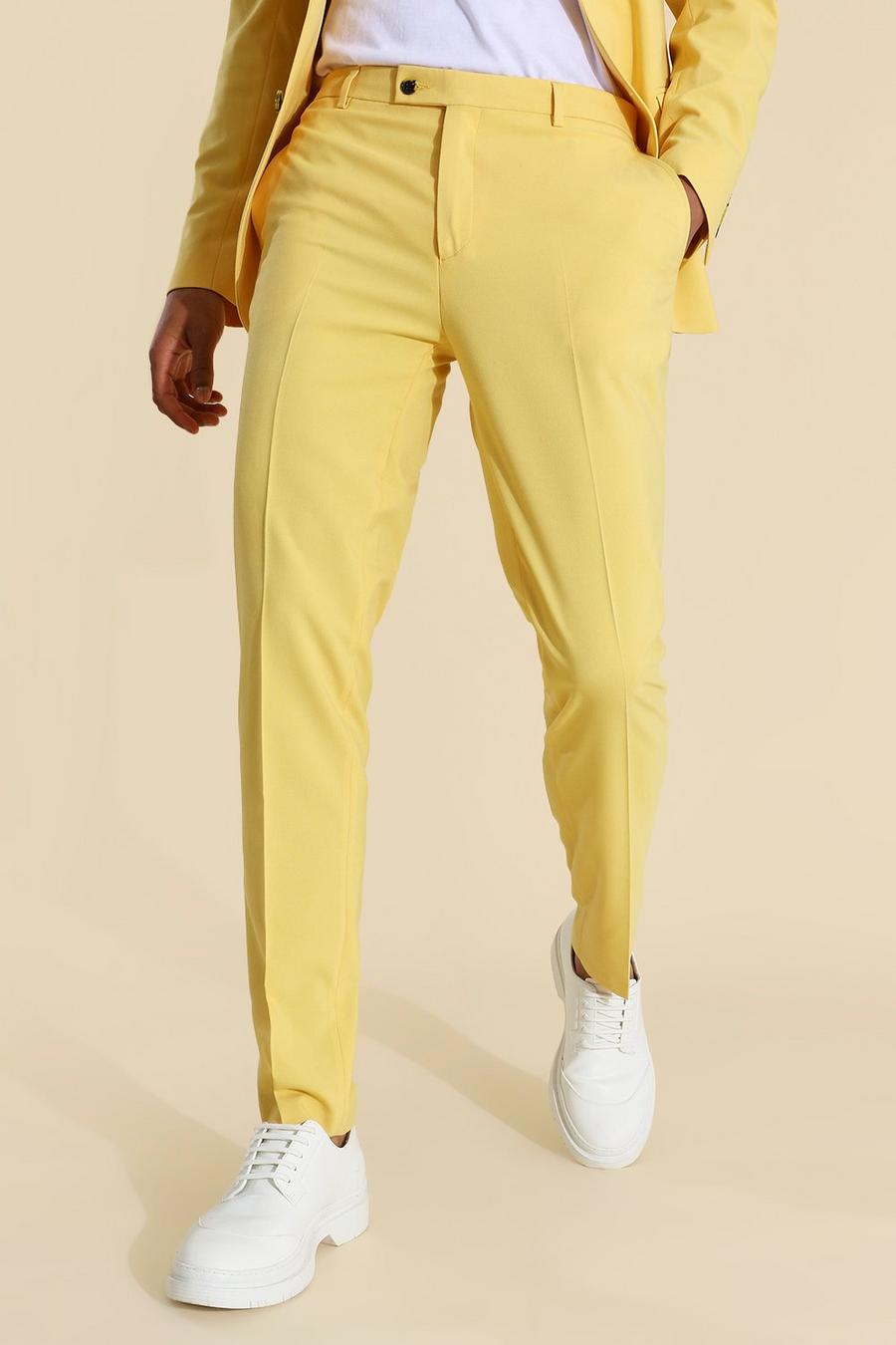 Skinny Yellow Suit Pants