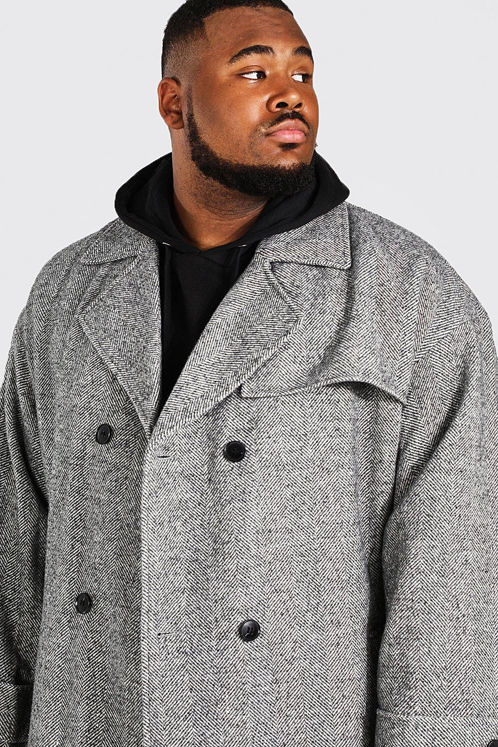 Herringbone trench cheap coat mens