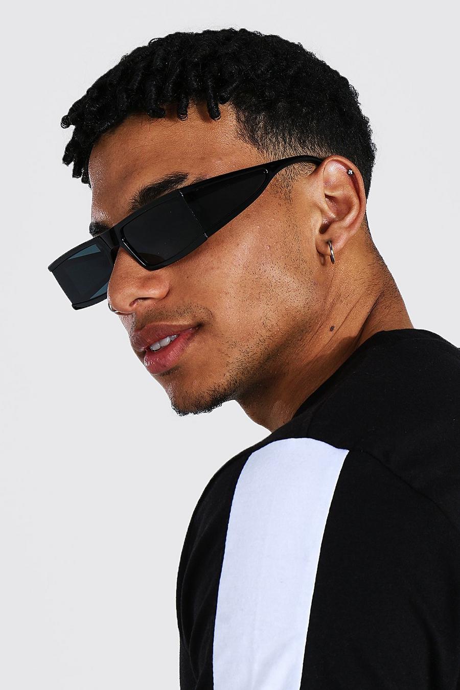 Black Flattop Sunglasses image number 1