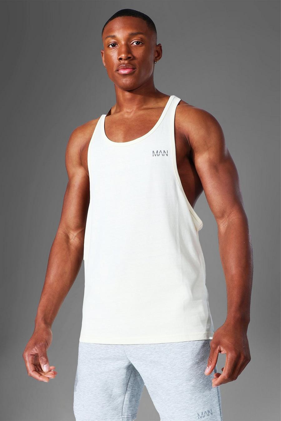 Camiseta de tirantes de corredor Active MAN, Crudo image number 1