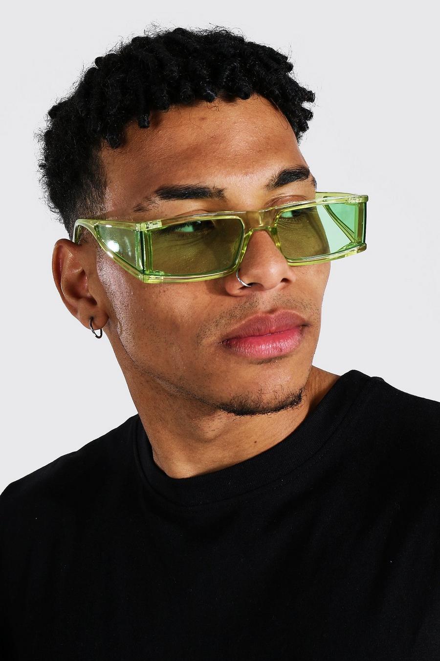 Flache Sonnenbrille, Green image number 1
