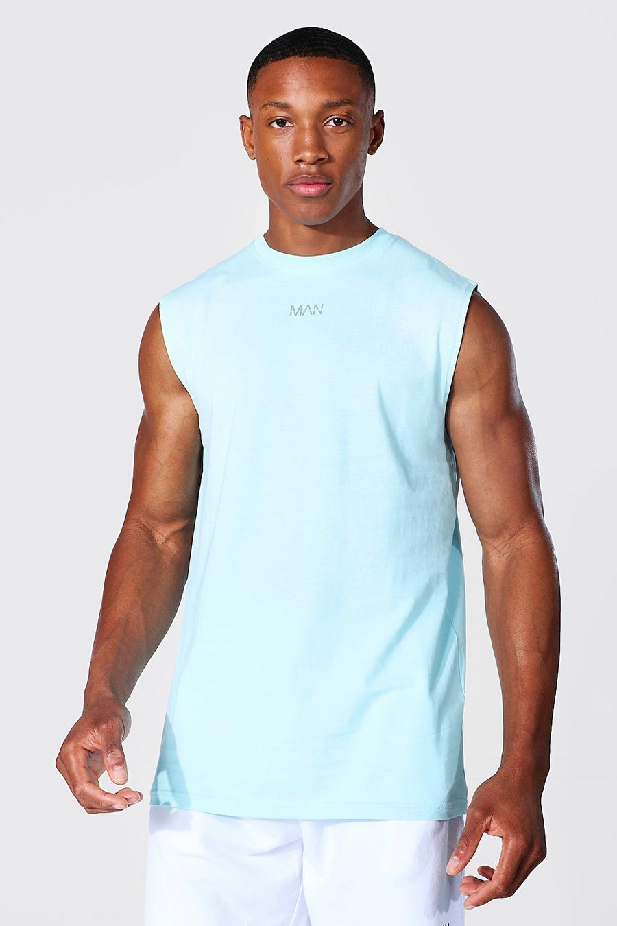 T-shirt sans manches - MAN Active, Light blue image number 1