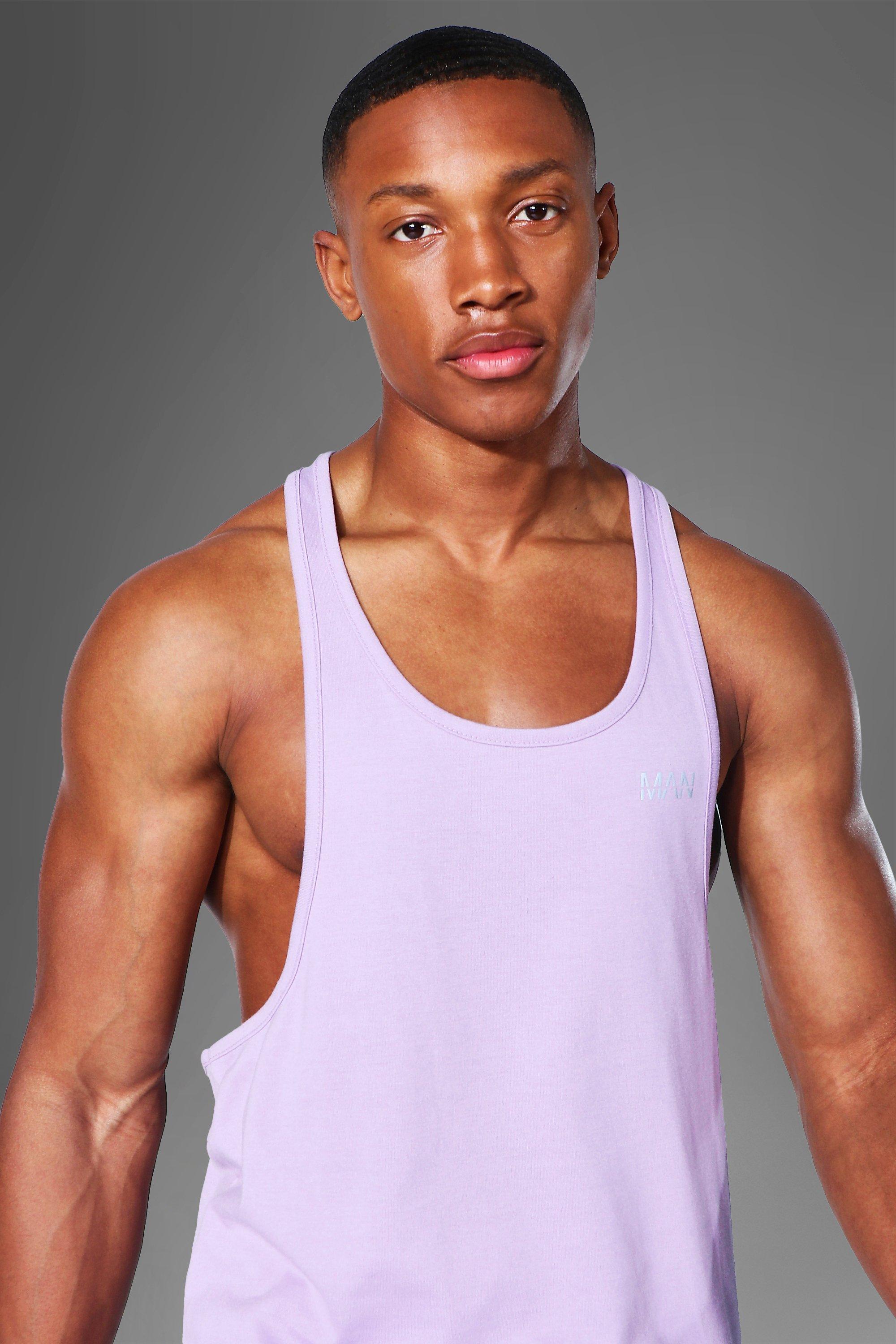 Man Active Racer Vest boohoo