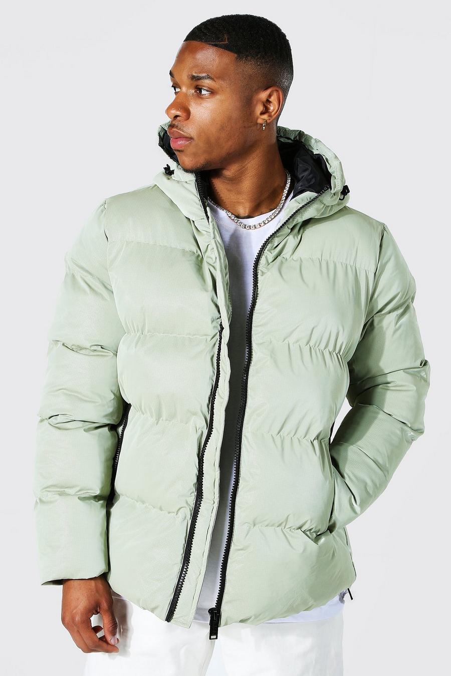 Mint Soft Sheen Ripstop Puffer image number 1