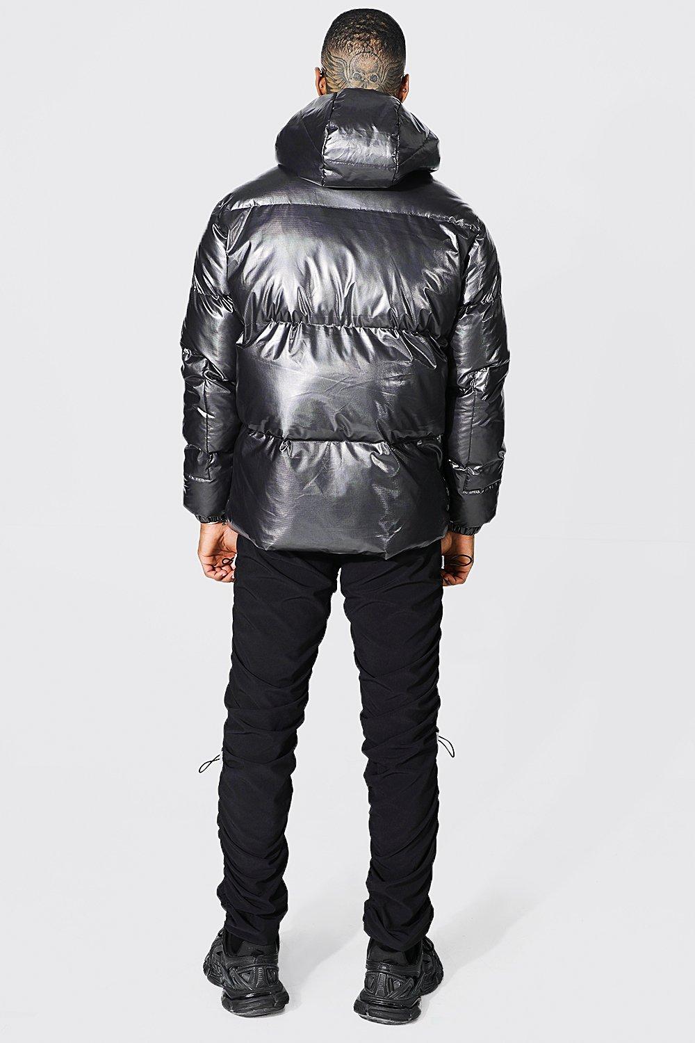 Metallic ripstop deals hooded jacket