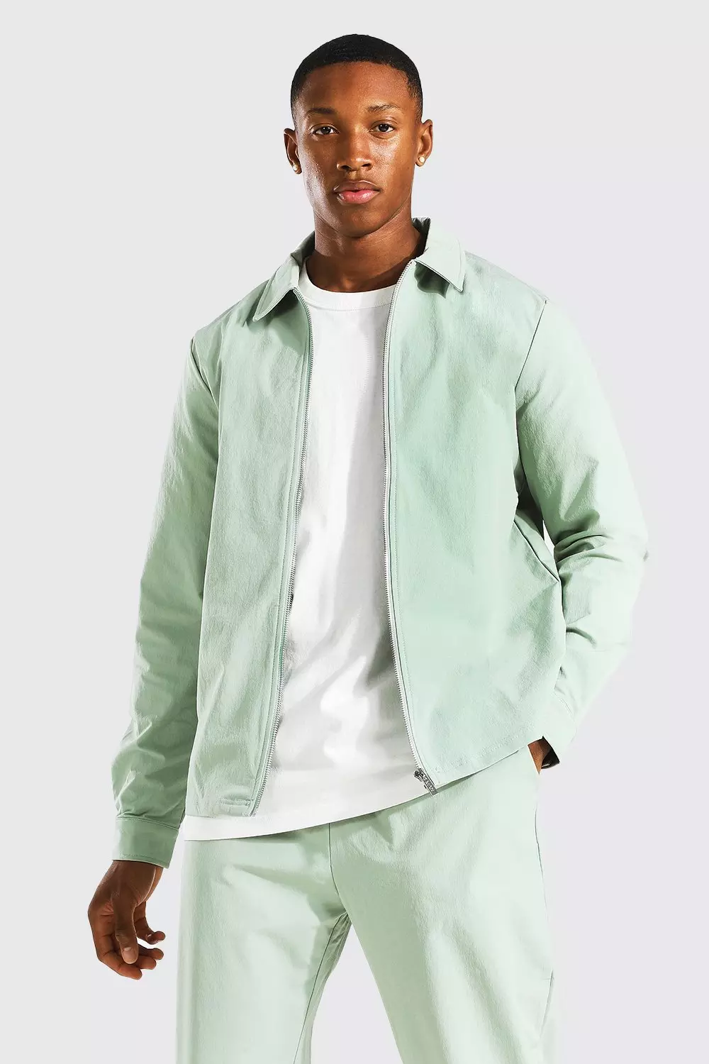 Pastel shop green jacket