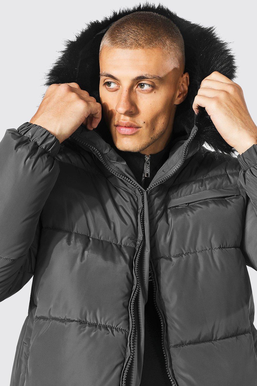 Boohoo mens clearance parka