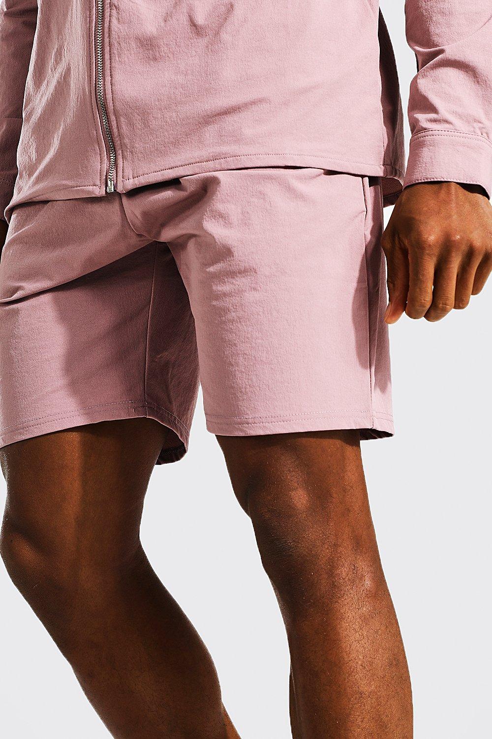 Mens smart knee hot sale length shorts