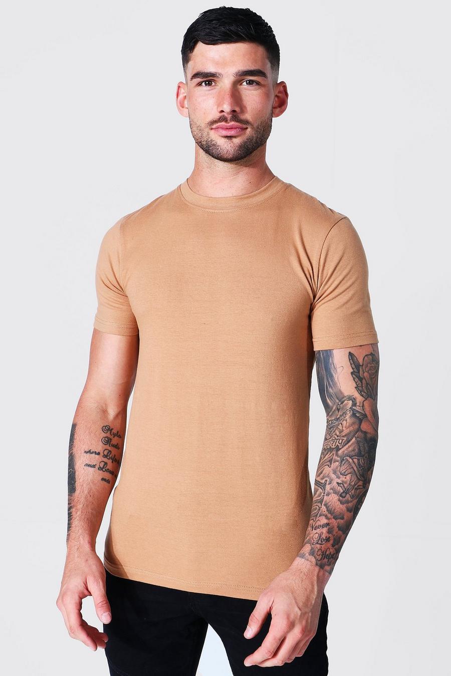 T-shirt ajusté ras du cou, Brown image number 1