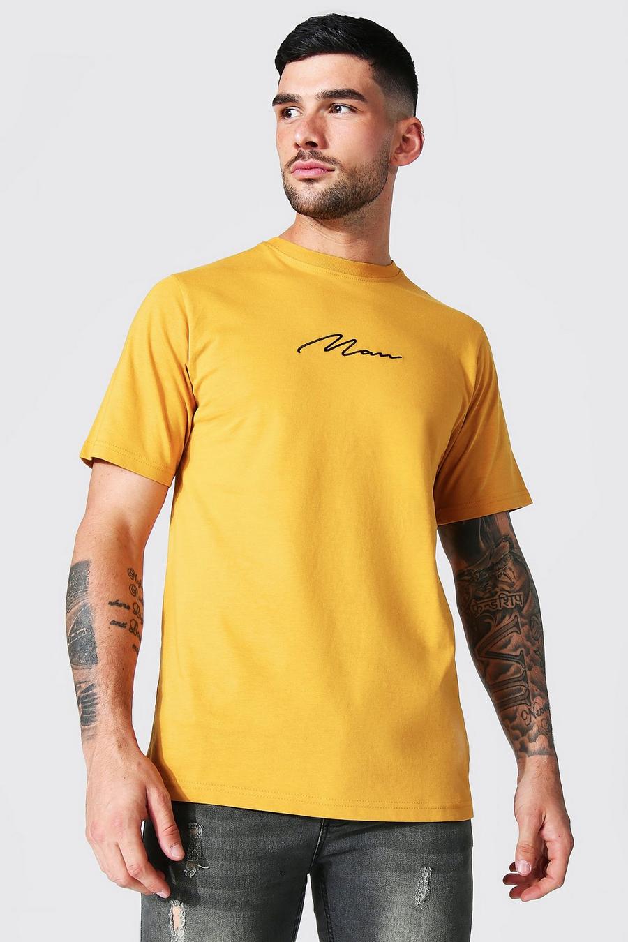 Mustard Man Signature Crew Neck T-shirt image number 1