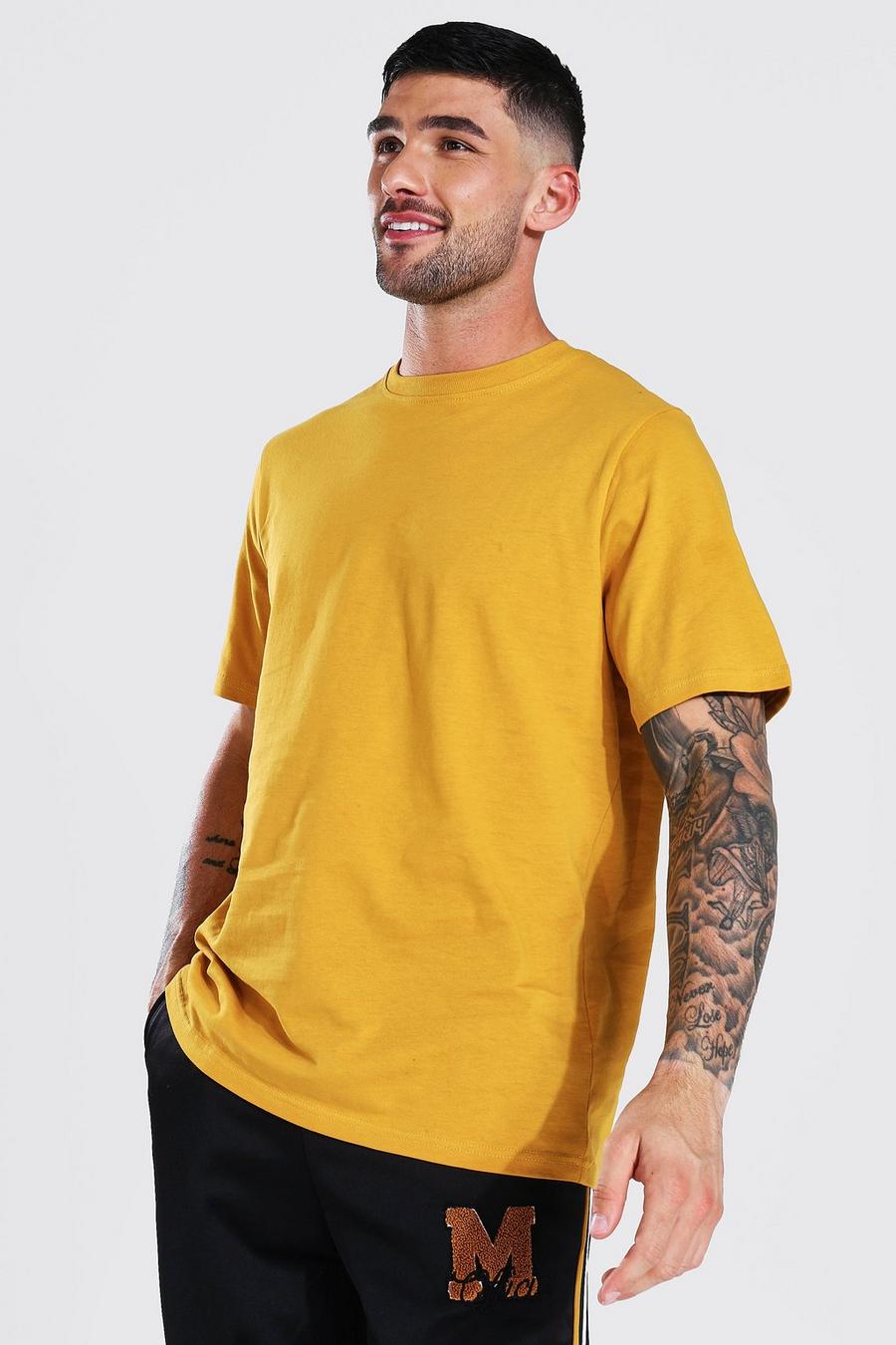 T-shirt ras du cou, Mustard image number 1