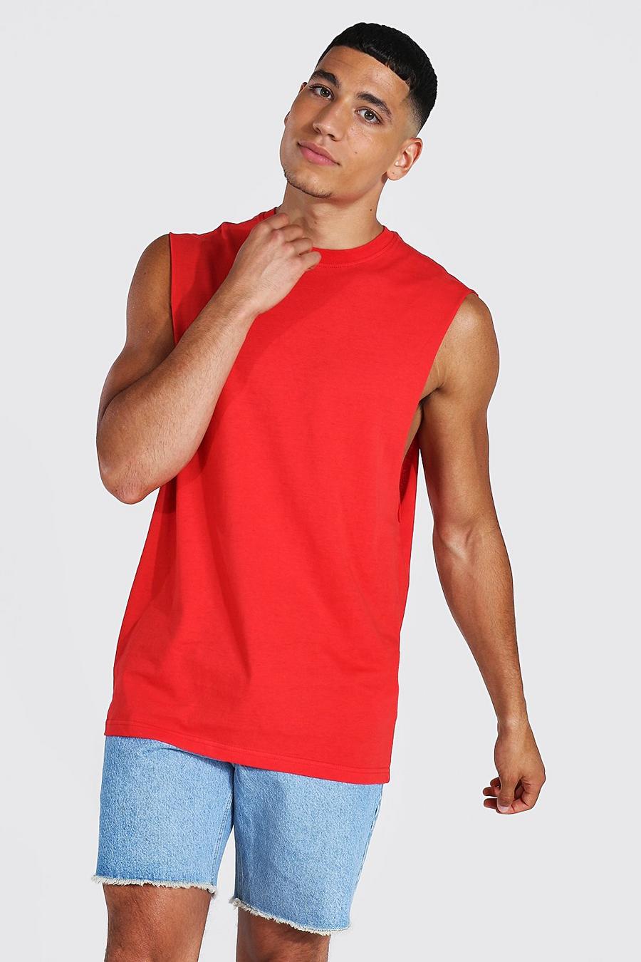 Red Drop Armhole Tank image number 1