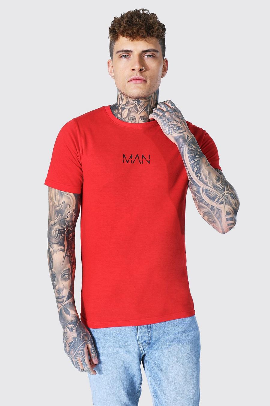 Red Original Man Graphic T-Shirt image number 1
