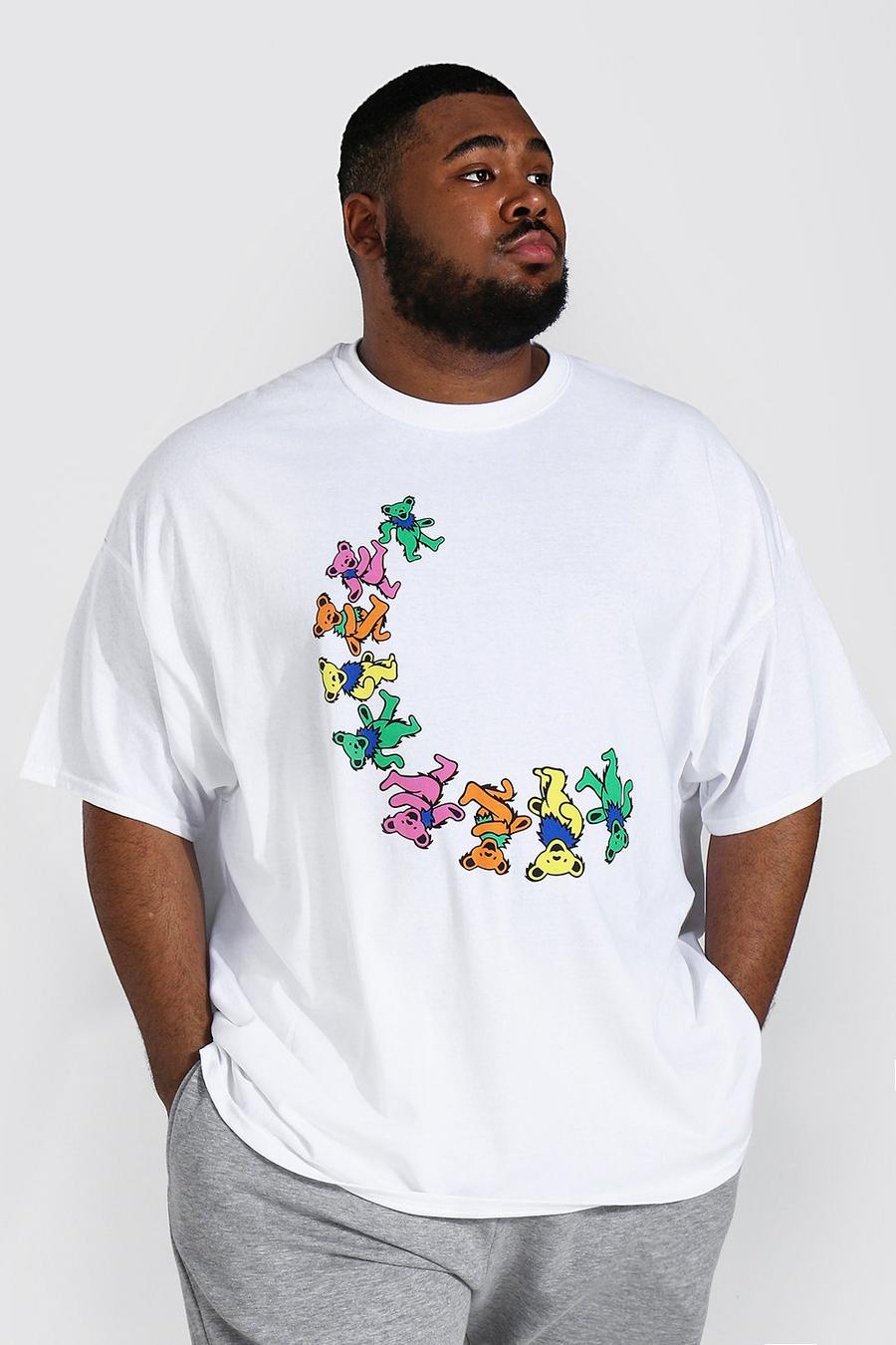 White Plus Size Gelicenseerd Grateful Dead T-Shirt image number 1