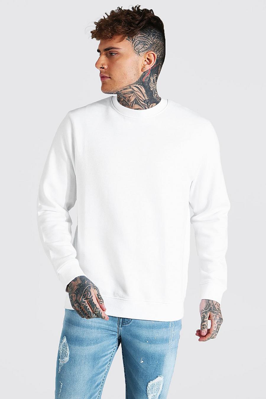 White Regular Fit Sweatshirt image number 1
