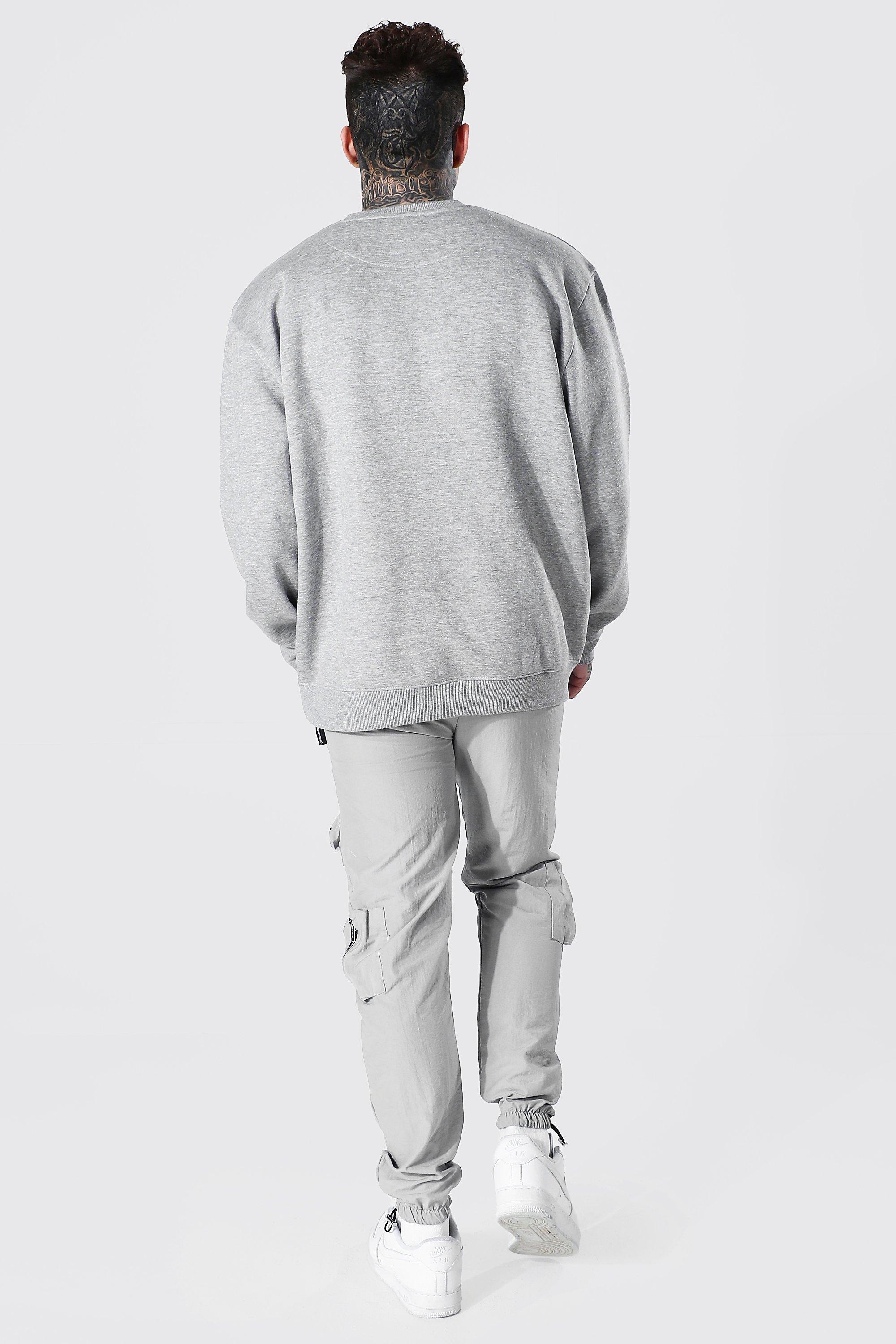 Oversized Crew Neck Sweatshirt | boohoo