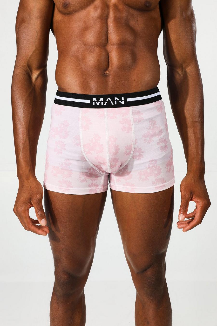 Pink Man Dash Floral Classic Trunk With Gift Box image number 1